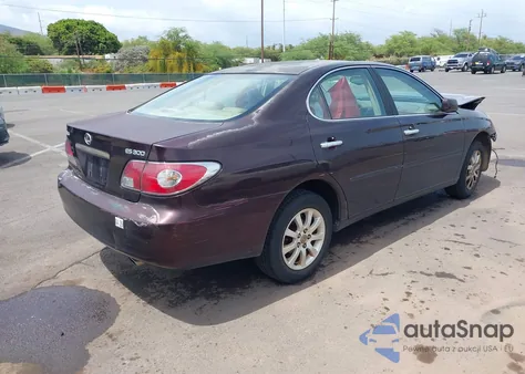 2002 Lexus Es 300 from USA, damaged, VIN JTHBF30GX25030777
